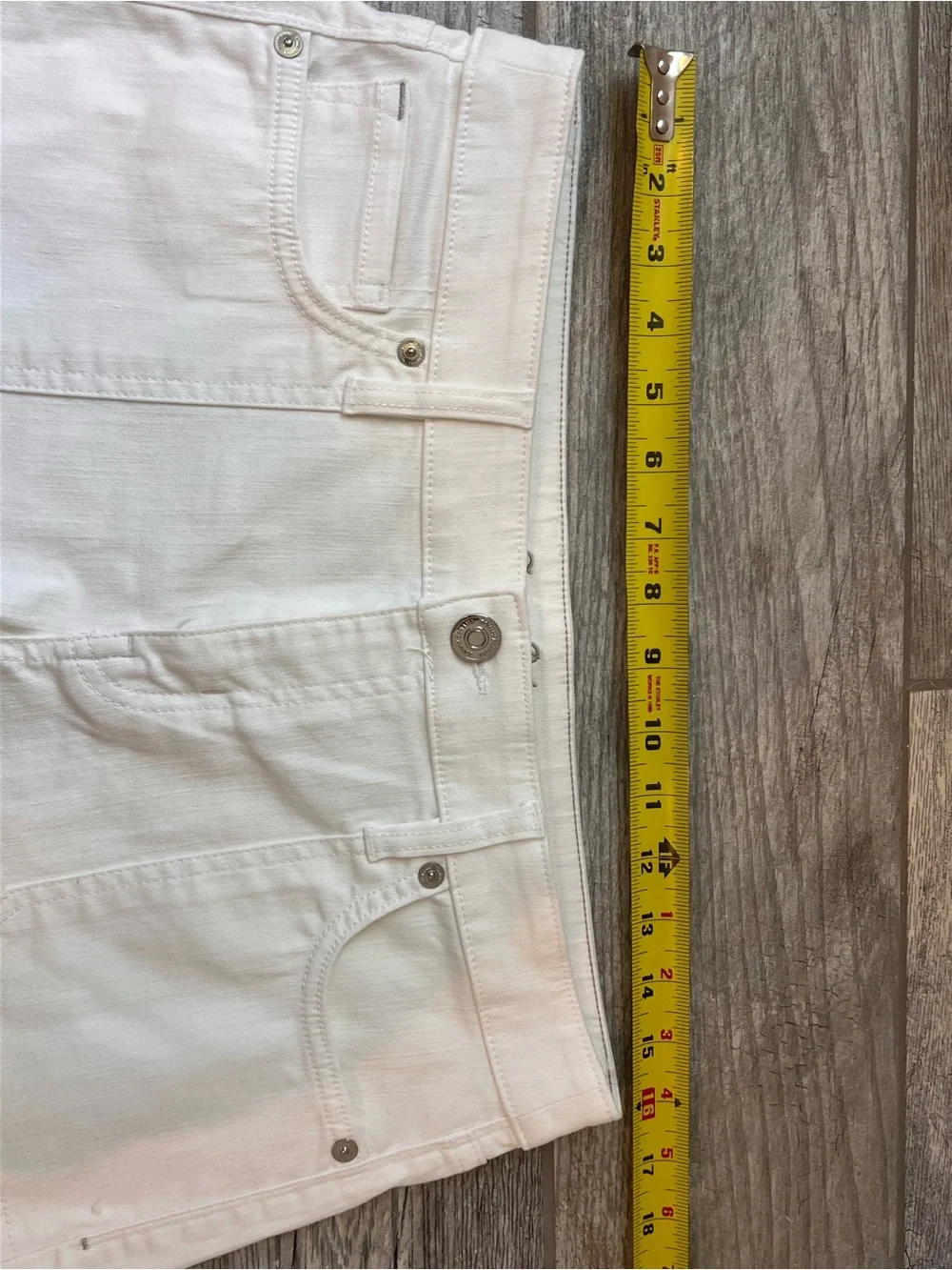 Tommy Bahama White Denim Frayed Hem Shorts
